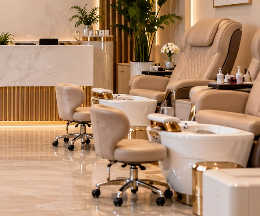 Pedicure service illustration